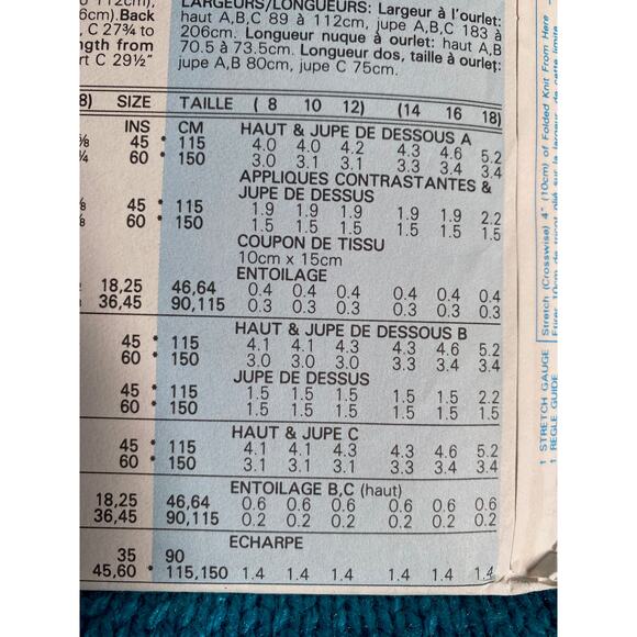 Butterick Sewing pattern 5838 top midi skirt sz 8 10 12 - Picture 8 of 8